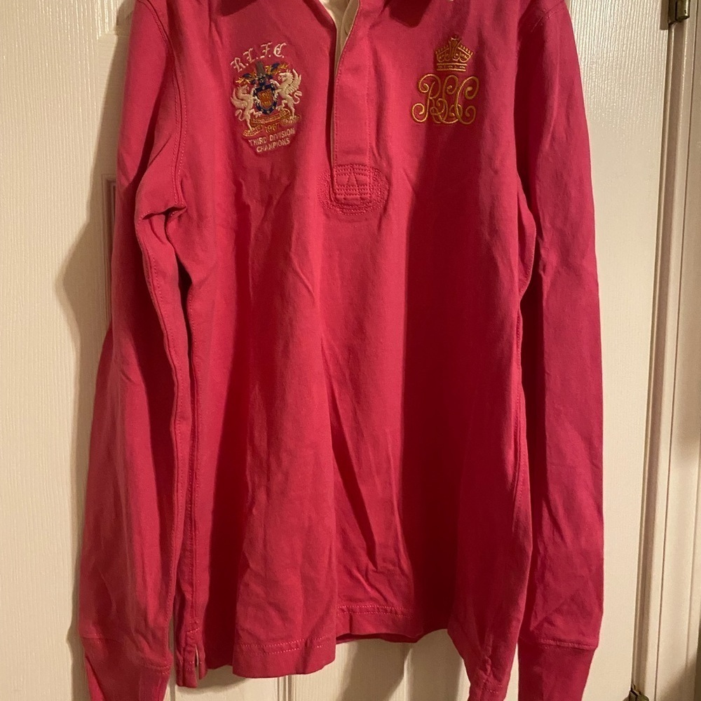 Pink Ralph Lauren Rugby Shirt - Picture 2 of 8